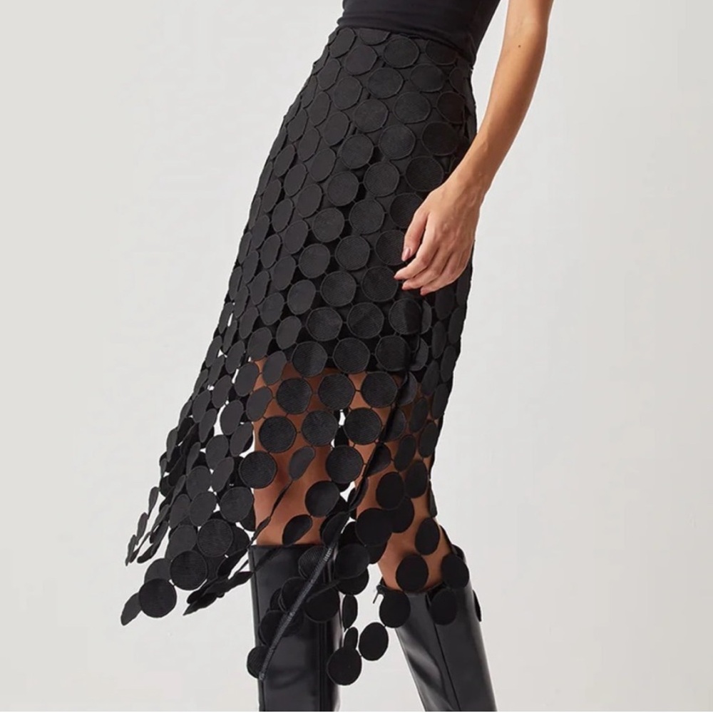 ♥️2 for $30 Valentine Sale!♥️ Commense High Waist Circle Fringe Midi Skirt